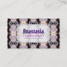 Tarjetas de Negocio Purple Glow Sparkly Energy