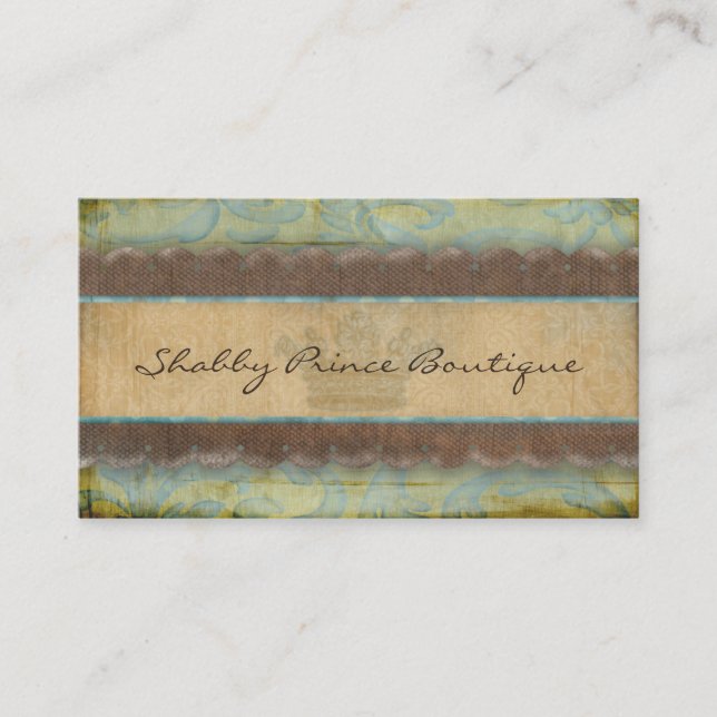 Tarjetas de Negocio Shabby Prince (Anverso)