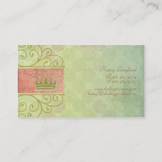 Tarjetas de Negocio Shabby Princess