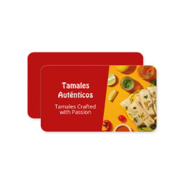 Tarjetas de Negocio Tamales