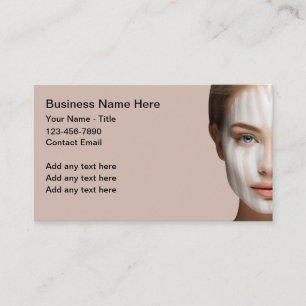 Tarjetas De Negocio Temáticas De Belleza Y Dermato