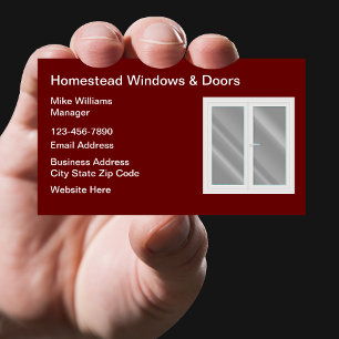 Tarjetas De Negocio Windows And Doors