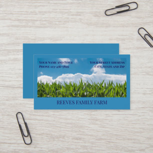 Tarjetas de negocios agrícolas de trigo para agric