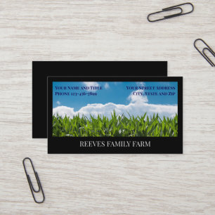 Tarjetas de negocios agrícolas de trigo para agric