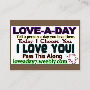 Tarjetas de Negocios Amor al Día