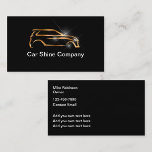 Tarjetas De Negocios Automotrices Elegantes Y Geni