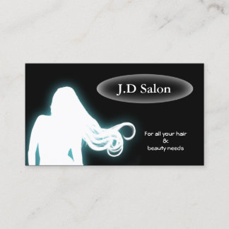 tarjetas de negocios de aqua Hair Salon