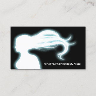 tarjetas de negocios de aqua Hair Salon