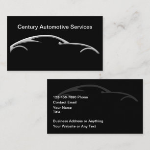 Tarjetas de Negocios de Automoción Modernas y Geni