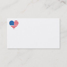 Tarjetas De Negocios De Bandera De Estados Unidos