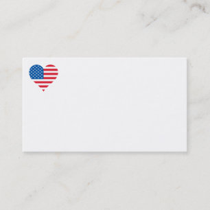 Tarjetas De Negocios De Bandera De Estados Unidos