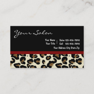 Tarjetas de negocios de belleza