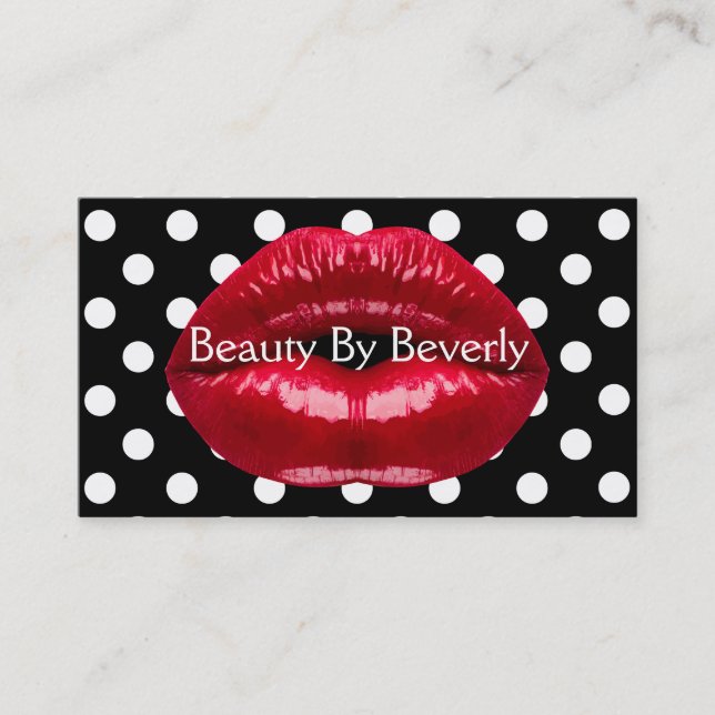 Tarjetas de Negocios de Belleza Poderosas (Anverso)