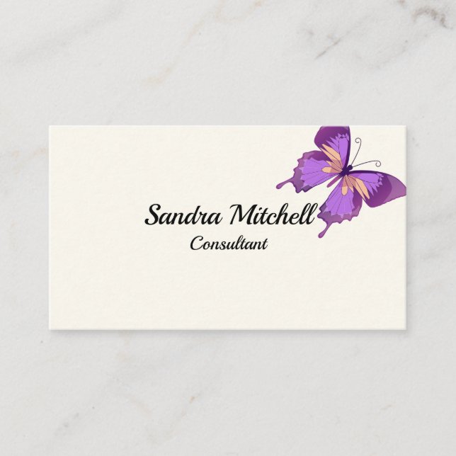 Tarjetas De Negocios De Bonito De Mariposa persona (Anverso)