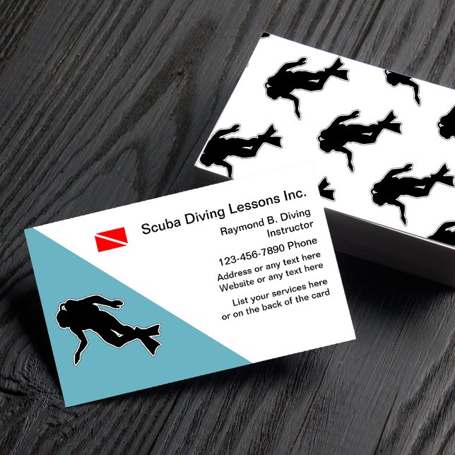Tarjetas de Negocios de Buceo (Subido por el creador)