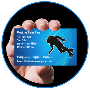 Tarjetas de Negocios de Buceo