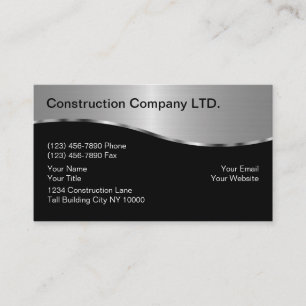 Tarjetas de Negocios de Construcción