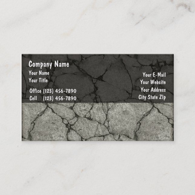 Tarjetas de Negocios de Construcción (Anverso)