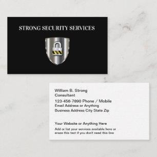 Tarjetas de negocios de Cool Business Security Ser