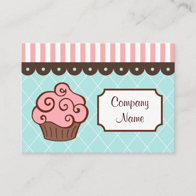 Tarjetas de Negocios de Cupcake (Anverso)