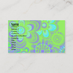 TARJETAS DE NEGOCIOS DE ENERGÍA AZUL Y VERDE