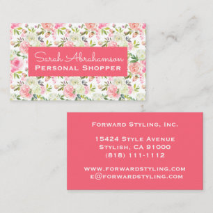Tarjetas de Negocios de Estilo Vintage con Rosas R