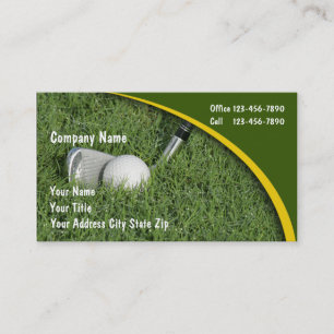 Tarjetas de Negocios de Golf