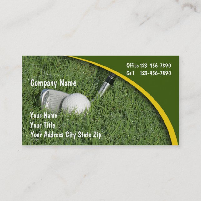 Tarjetas de Negocios de Golf (Anverso)
