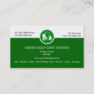 Tarjetas de Negocios de Golf