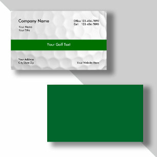 Tarjetas de Negocios de Golf