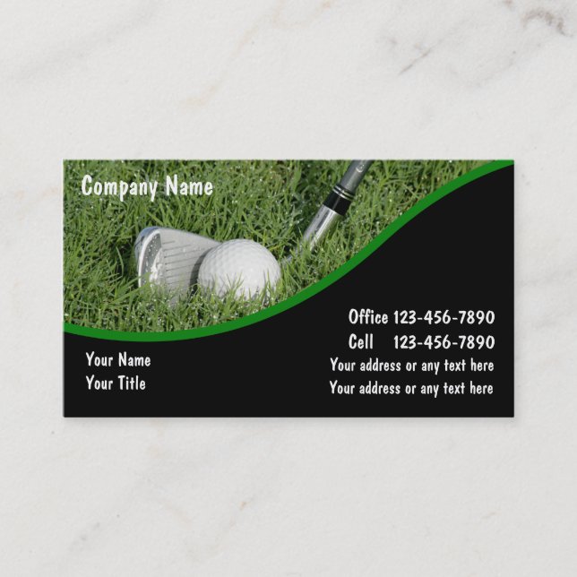 Tarjetas de Negocios de Golf (Anverso)