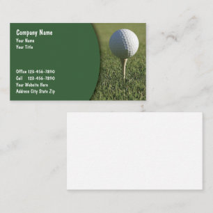 Tarjetas de Negocios de Golf Diseño Moderno