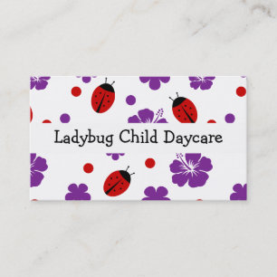 Tarjetas de negocios de guardería infantil