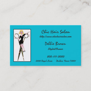 Tarjetas De Negocios De Hair Salon Con DIVAtude
