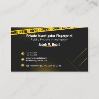 tarjetas de negocios de investigadores privados, d