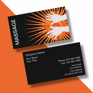 Tarjetas de Negocios de Masaje