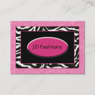 tarjetas de negocios de Moda de piel rosa de rayas