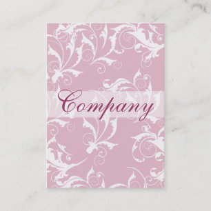 tarjetas de negocios de moda florida rosa francesa