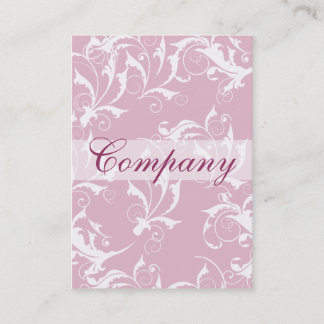 tarjetas de negocios de moda florida rosa francesa