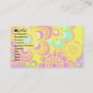 TARJETAS DE NEGOCIOS DE PODER FLORAL