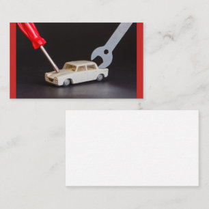 tarjetas de negocios de reparación de máquinas