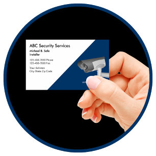 Tarjetas de negocios de seguridad de video