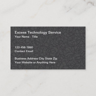 Tarjetas de negocios de tecnología únicas nuevo di
