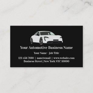 Tarjetas de negocios de tema de automóvil