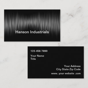 Tarjetas de negocios de tema industrial