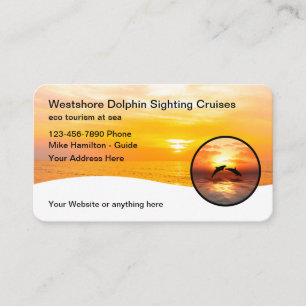 Tarjetas de Negocios de Turismo Tropical de Playa