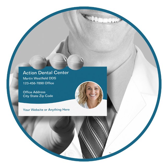 Tarjetas de negocios dentales de sonrisa moderna (Subido por el creador)