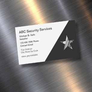 Tarjetas de negocios magnéticas de seguridad de vi