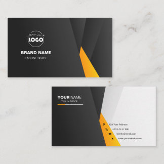 tarjetas de negocios modernas profesionales amaril