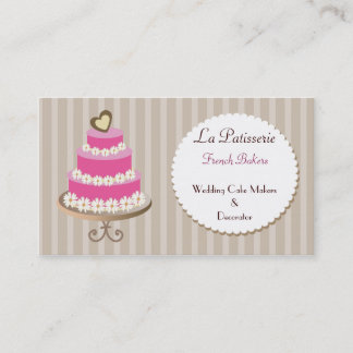 tarjetas de negocios para fabricantes de pasteles 